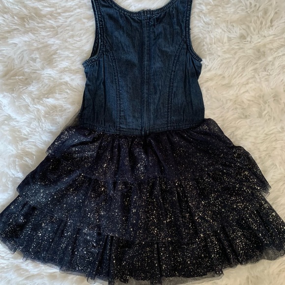 Very cute and stylish Guess denim glittery tier dress! - Picture 4 of 6